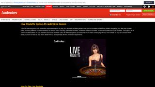 
                            7. Play Live Roulette Online At Ladbrokes Casino