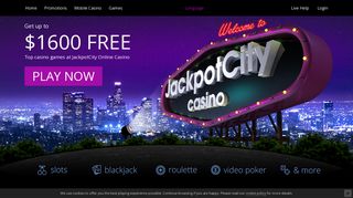
                            4. Play Now at JackpotCity Online Casino and Get 1600 FREE!