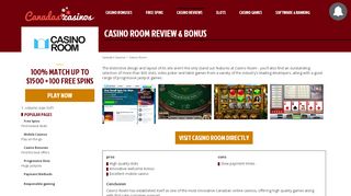 
                            11. Play on Casino Room and Get $1000 + 10 No Deposit Free Spins!