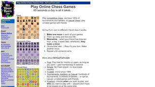 
                            8. Play Online Chess Games Free - ItsYourTurn.com