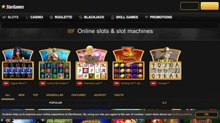 
                            3. Play Online Slots with 1 Million Stars Bonus | StarGames Casino