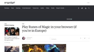 
                            11. Play Runes of Magic in your browser (if you're in Europe) - Engadget