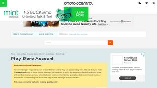 
                            7. Play Store Account - Android Forums at AndroidCentral.com