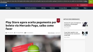 
                            11. Play Store agora aceita pagamento por boleto via Mercado Pago ...