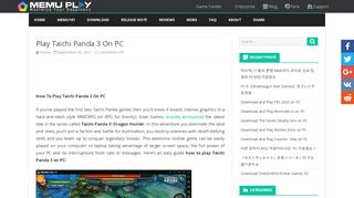 
                            4. Play Taichi Panda 3 On PC - MEmu Android Emulator