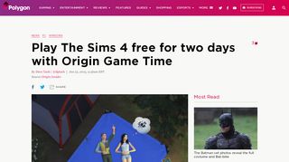 
                            13. Play The Sims 4 free for two days with Origin Game Time - Polygon