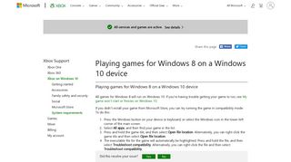 
                            4. Play Windows 8 Games on Windows 10 - Xbox Support