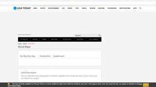 
                            13. Play Word Wipe | USA Today
