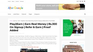 
                            3. Play2Earn | Earn Real Money | Rs.300 On Signup | Refer & Earn ...