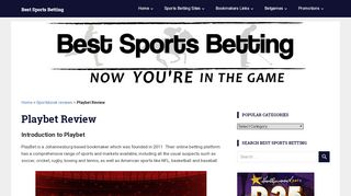 
                            5. Playbet Review - Best Sports Betting