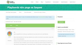 
                            12. Playbonds não paga os Saques ID#47557 • Clube da Aposta