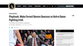 
                            13. Playbook: Wake Forest Demon Deacons vs Notre Dame Fighting Irish ...