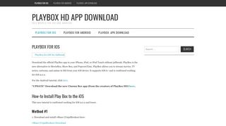 
                            10. PlayBox HD App Download | Free Movies for iOS and ...
