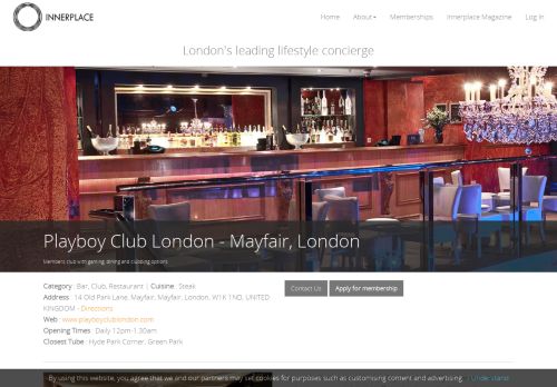 
                            4. Playboy Club London Mayfair Bars - Innerplace