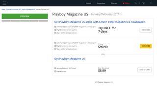 
                            5. Playboy Magazine - Get your Digital Subscription