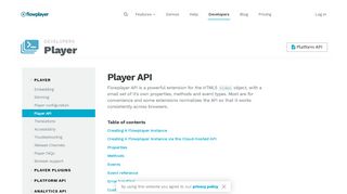 
                            10. Player API - Flowplayer