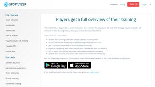 
                            8. Player App - Sportlyzer