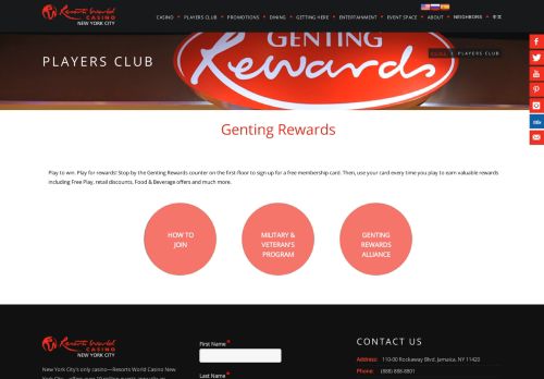 
                            13. Players Club - Resorts World Casino New York City