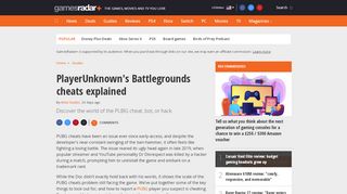 
                            13. PlayerUnknown's Battlegrounds cheats explained | GamesRadar+