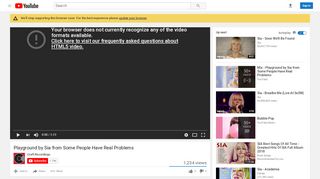 
                            13. Playground by Sia from Some People Have Real Problems - YouTube