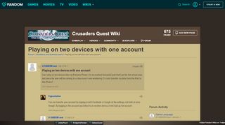
                            11. Playing on two devices with one account | Crusaders Quest Wiki ...