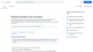 
                            7. Playlists erstellen und verwalten - Computer - YouTube-Hilfe