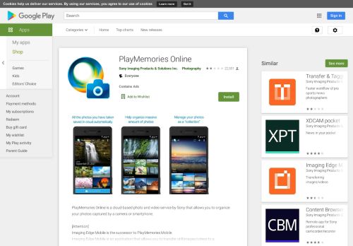 
                            9. PlayMemories Online - Apps on Google Play