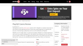 
                            11. PlayOJO Casino Bonus + Free Spins for the UK - Gambling.com