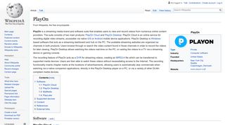 
                            10. PlayOn - Wikipedia
