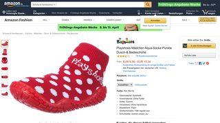 
                            9. Playshoes Mädchen Aqua-Socke Punkte Dusch-& Badeschuhe ...
