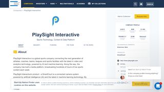 
                            12. PlaySight Interactive Sports Analytics Systems Founded 2010