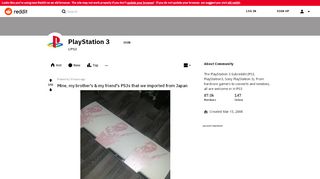 
                            13. PlayStation 3 - Reddit