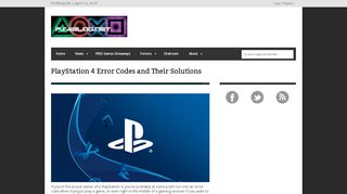 
                            8. PlayStation 4 Error Codes and Their Solutions | PS4Blog.net