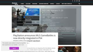 
                            12. PlayStation announces MLG GameBattles is now directly integrated in ...