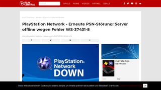 
                            7. PlayStation Network - Erneute PSN-Störung: Server offline wegen ...