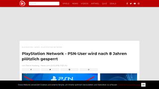 
                            7. PlayStation Network - PSN-User wird nach 8 Jahren plötzlich gesperrt