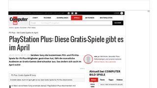 
                            6. PlayStation Plus: Die Gratis-Spiele im Februar - COMPUTER BILD ...