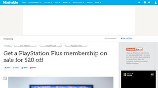 
                            9. PlayStation Plus membership for $29.99 at Walmart with promo code