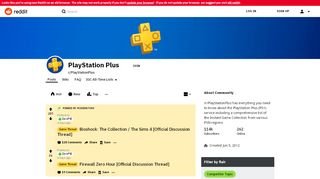 
                            10. PlayStation Plus - Reddit