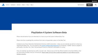 
                            10. PlayStation®4 Firmware Beta Registration