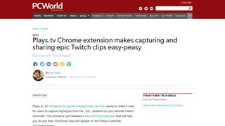 
                            7. Plays.tv Chrome extension makes capturing and sharing epic Twitch ...