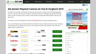 
                            9. Playtech Casinos im Test und Vergleich 2019 +++ Betrugstest.com