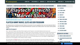 
                            5. Playtech streicht Marvel Slots - Casinospezialist