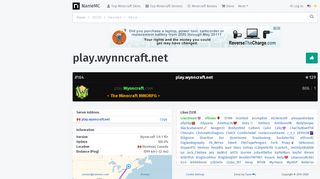 
                            13. play.wynncraft.net - Minecraft Server | NameMC