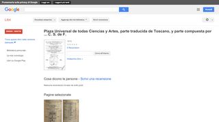 
                            12. Plaza Universal de todas Ciencias y Artes, parte traducida de ... - Risultati da Google Libri