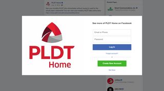 
                            4. PLDT Home - See your monthly PLDT bills immediately... | Facebook