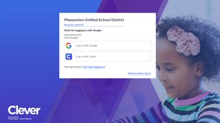 
                            8. Pleasanton Unified School District - Log in to Clever