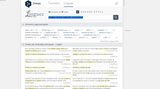 
                            10. please check network connection - Tradução em português – Linguee