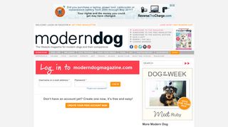 
                            8. Please create your moderndog account. If you are already a user ...