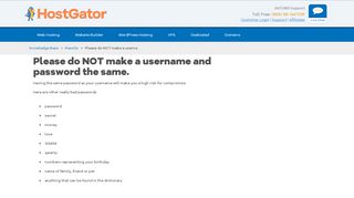 
                            6. Please do NOT make a username and password the same ...